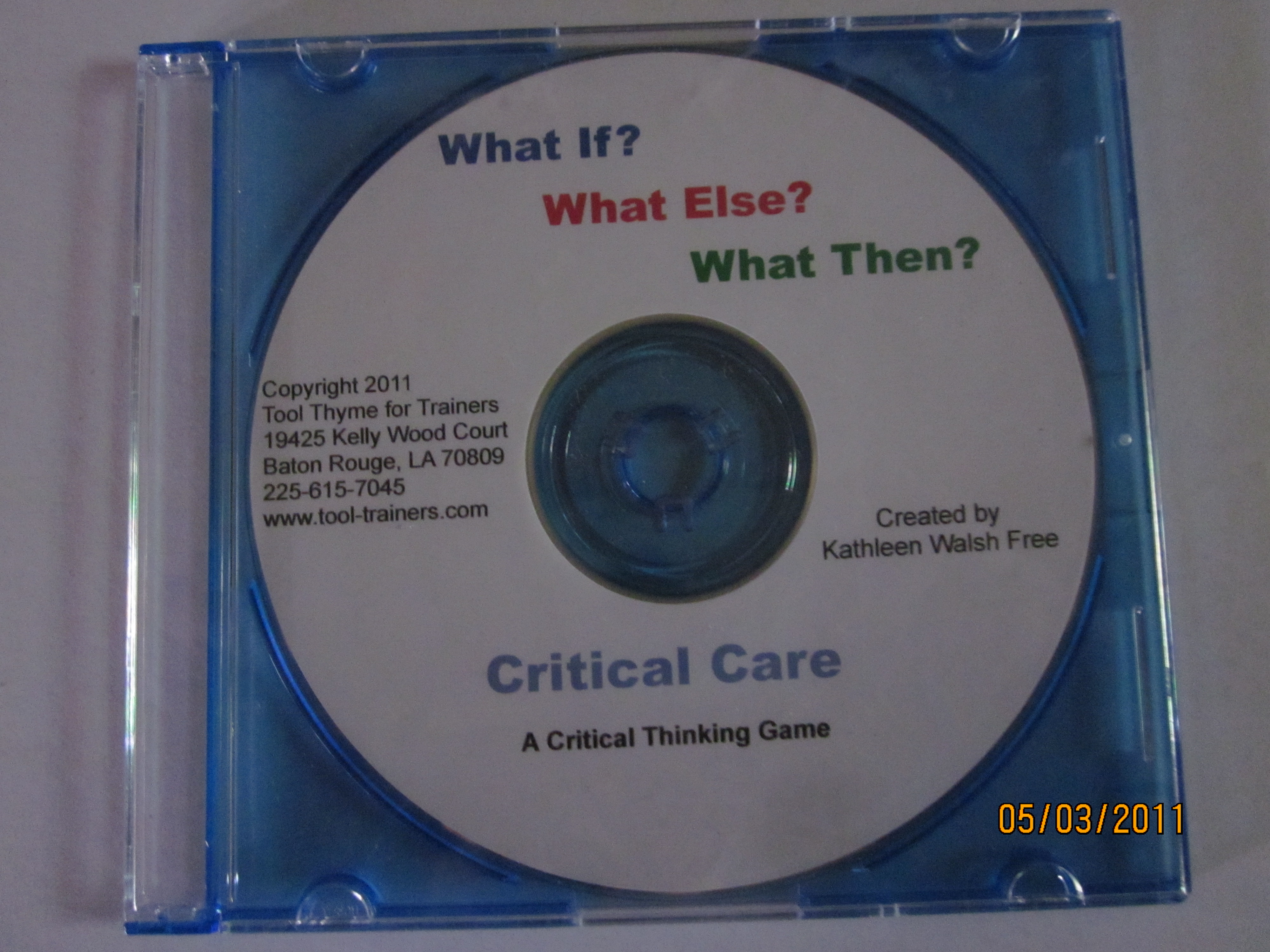 What If Game: Critical Care